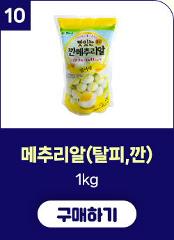 깐메추리알 1kg